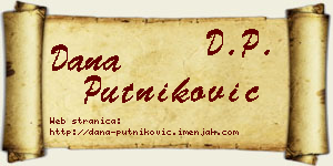 Dana Putniković vizit kartica